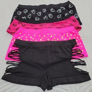 Sexy Strappy Hearts Boy Short Shorty Panty S